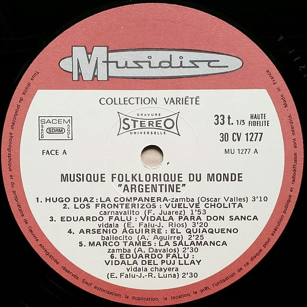 Various : Argentine (LP, Comp)