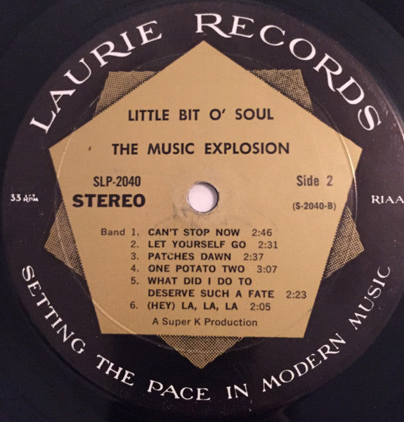 The Music Explosion ~ Little Bit O' Soul (Vinyl) - Djungel & Jazz