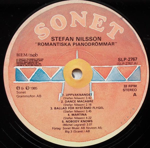 Stefan Nilsson  ~ Romantiska Pianodrömmar (Vinyl) - Djungel & Jazz