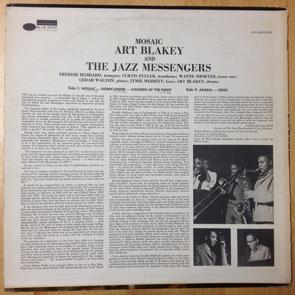 Art Blakey & The Jazz Messengers ~ Mosaic (Vinyl) - Djungel & Jazz
