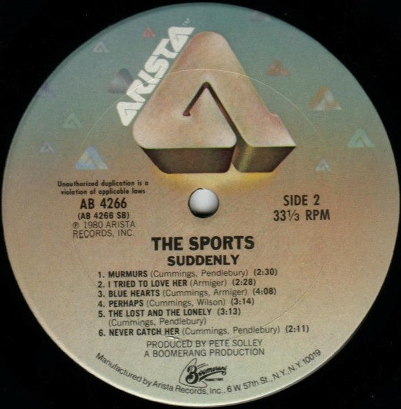 The Sports ~ Suddenly... (Vinyl) - Djungel & Jazz