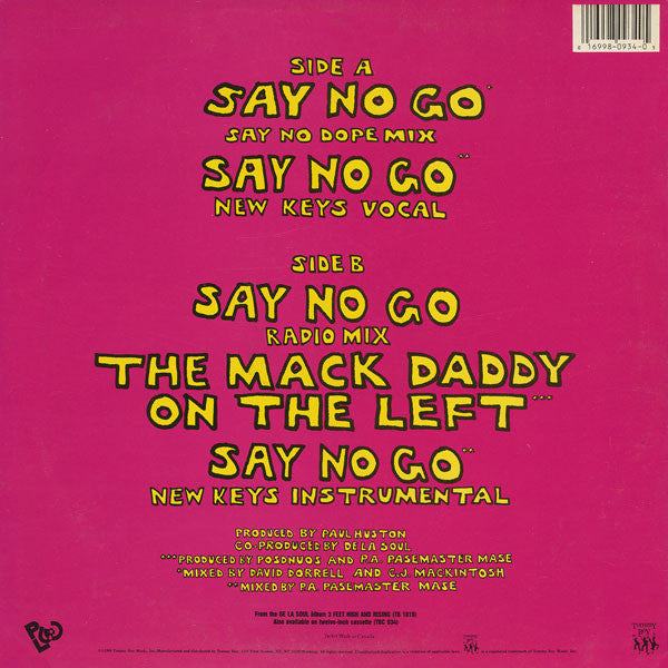 De La Soul ~ Say No Go (Vinyl) - Djungel & Jazz