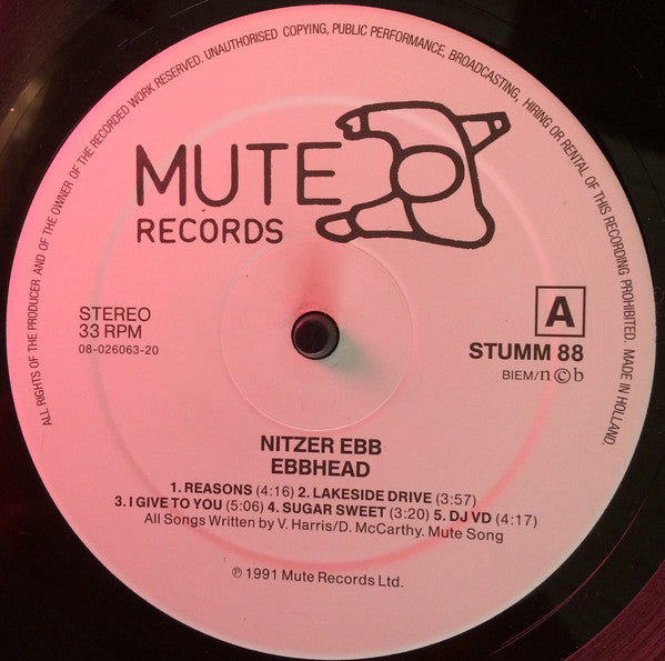 Nitzer Ebb ~ Ebbhead (Vinyl) - Djungel & Jazz