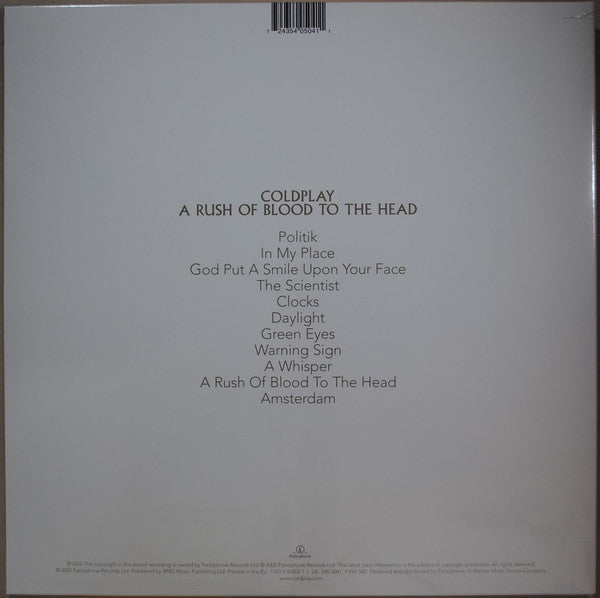 Coldplay ~ A Rush Of Blood To The Head (Vinyl) - Djungel & Jazz