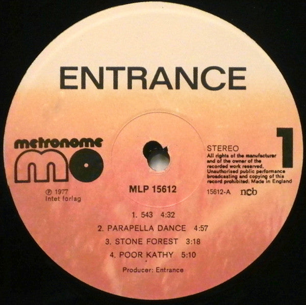 Entrance  ~ Entrance (Vinyl) - Djungel & Jazz