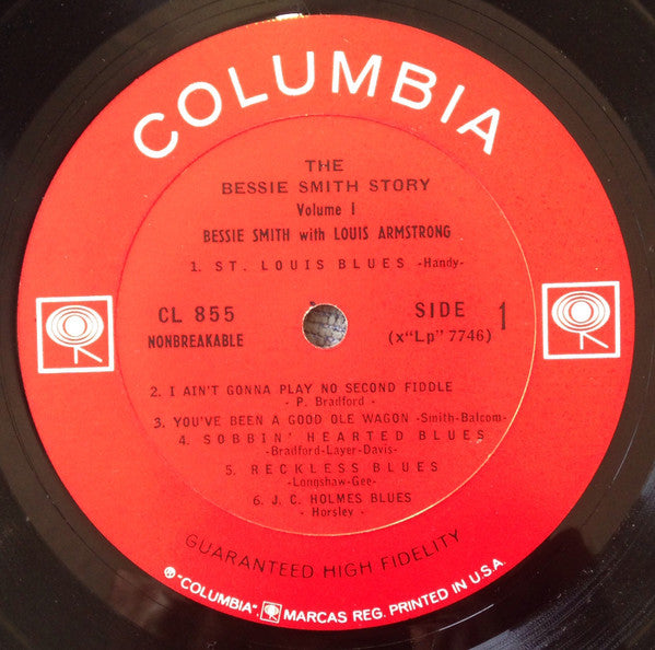 Bessie Smith With Louis Armstrong : The Bessie Smith Story - Vol.1 (LP, Comp, Mono, RE)