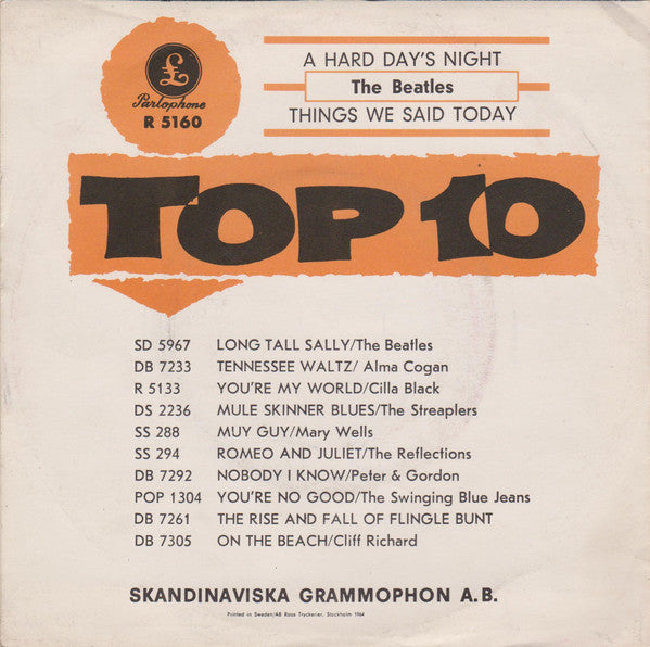 The Beatles ~ A Hard Day's Night (Vinyl) - Djungel & Jazz