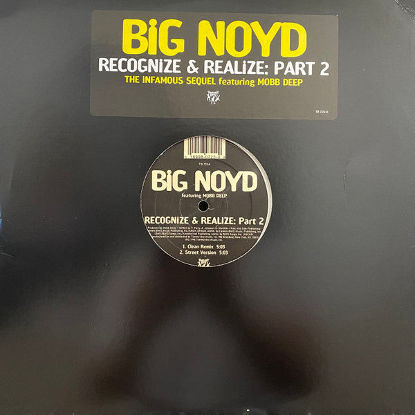 Big Noyd Featuring Mobb Deep ~ Recognize & Realize: Part 2 (Vinyl) - Djungel & Jazz