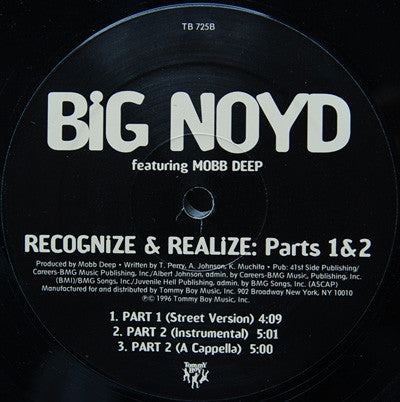 Big Noyd Featuring Mobb Deep ~ Recognize & Realize: Part 2 (Vinyl) - Djungel & Jazz