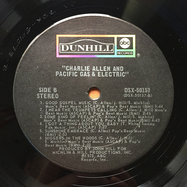 Pacific Gas & Electric Starring Charlie Allen ~ Pacific Gas & Electric Starring Charlie Allen (Vinyl) - Djungel & Jazz
