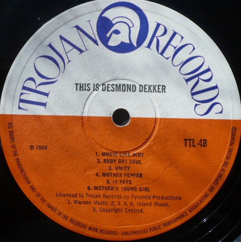 Desmond Dekker ~ This Is Desmond Dekkar (Vinyl) - Djungel & Jazz