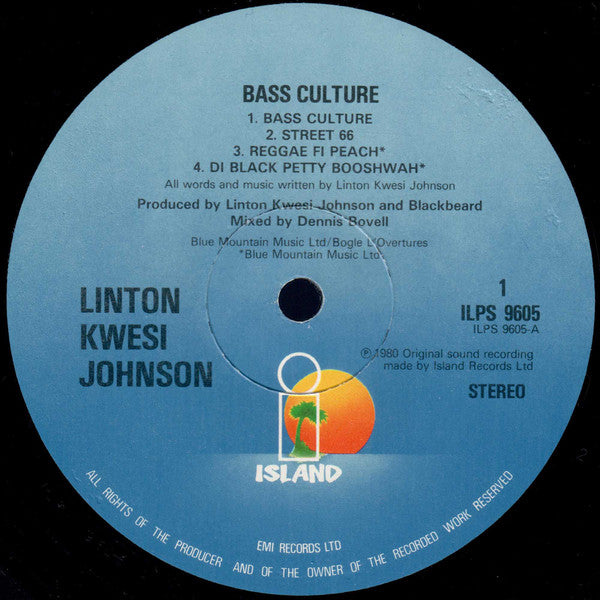 Linton Kwesi Johnson : Bass Culture (LP, Album)