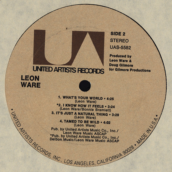 Leon Ware ~ Leon Ware (Vinyl) - Djungel & Jazz