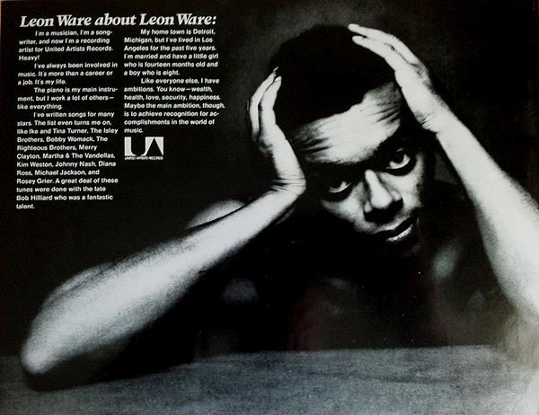 Leon Ware ~ Leon Ware (Vinyl) - Djungel & Jazz