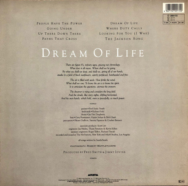 Patti Smith ~ Dream Of Life (Vinyl) - Djungel & Jazz