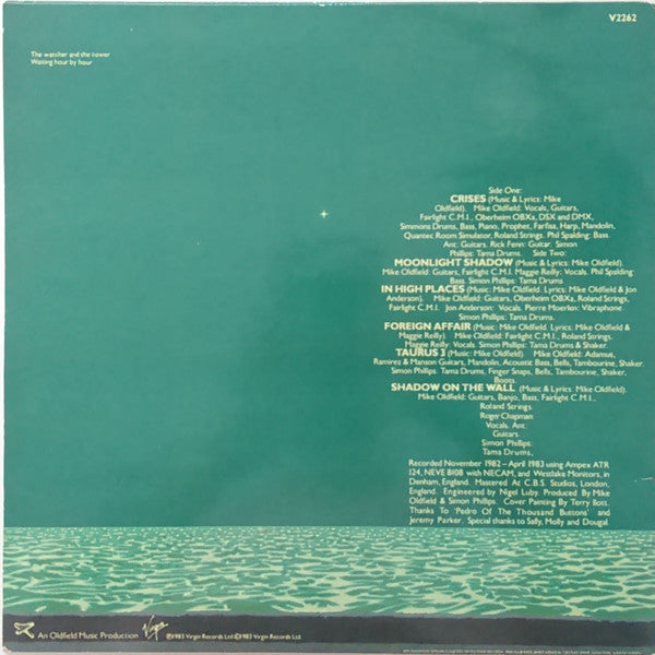 Mike Oldfield ~ Crises (Vinyl) - Djungel & Jazz