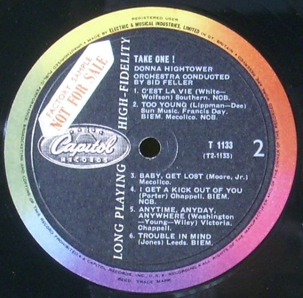 Donna Hightower ~ Take One ! (Vinyl) - Djungel & Jazz
