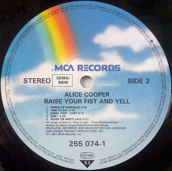 Alice Cooper (2) : Raise Your Fist And Yell (LP, Album)