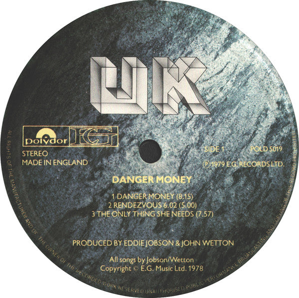 UK  ~ Danger Money (Vinyl) - Djungel & Jazz