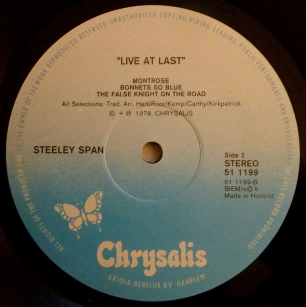 Steeleye Span ~ Live At Last! (Vinyl) - Djungel & Jazz