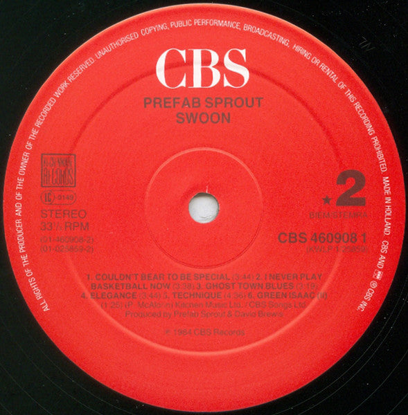 Prefab Sprout ~ Swoon (Vinyl) - Djungel & Jazz
