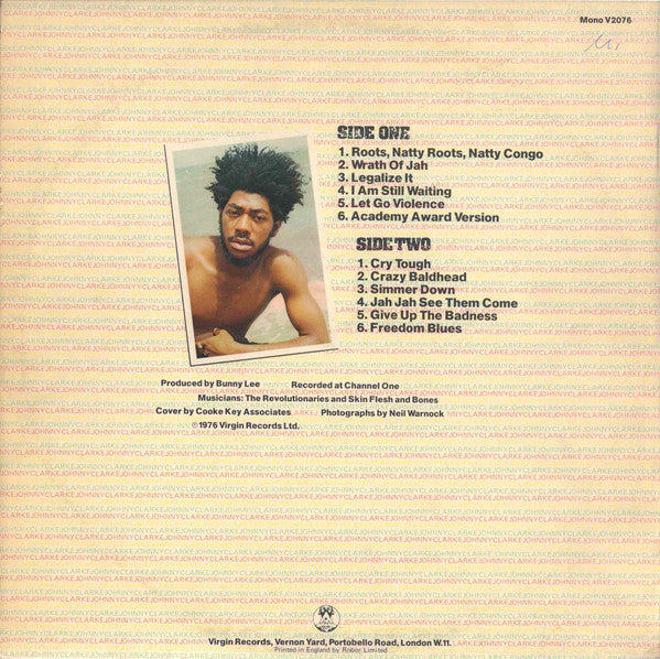 Johnny Clarke : Authorized Version (LP, Album, Mono)