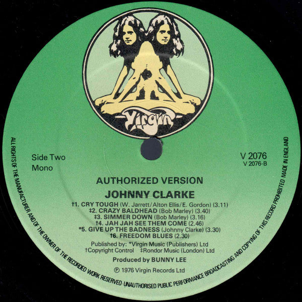 Johnny Clarke : Authorized Version (LP, Album, Mono)