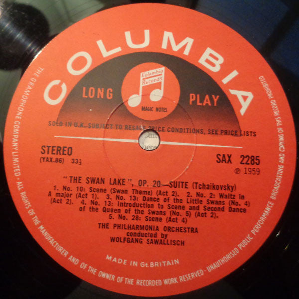 Tchaikovsky - Wolfgang Sawallisch, Philharmonia Orchestra ~ Swan Lake & Nutcracker Ballet Suites (Vinyl) - Djungel & Jazz