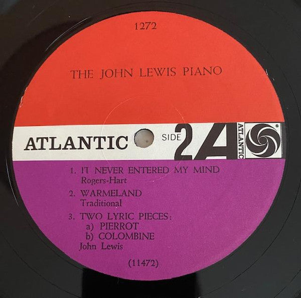 John Lewis (2) : The John Lewis Piano (LP, Album, Mono, RP, Bla)