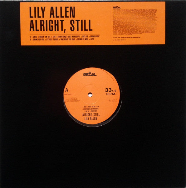 Lily Allen : Alright, Still (LP, Album)