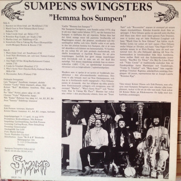 Sumpens Swingsters : Hemma Hos Sumpen (LP, Album)