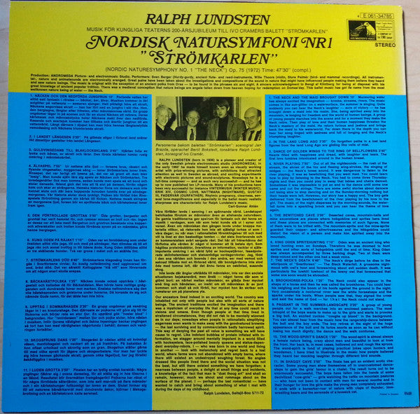 Ralph Lundsten ~ Nordisk Natursymfoni Nr 1 "Strömkarlen" (Vinyl) - Djungel & Jazz