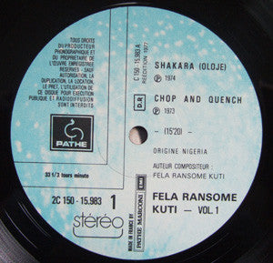 Fela Kuti : Vol. 1 & 2 (2xLP, Comp, RE, Gat)