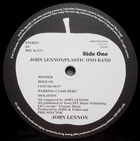 John Lennon / Plastic Ono Band ~ John Lennon / Plastic Ono Band (Vinyl) - Djungel & Jazz