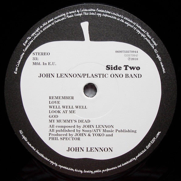 John Lennon / Plastic Ono Band ~ John Lennon / Plastic Ono Band (Vinyl) - Djungel & Jazz