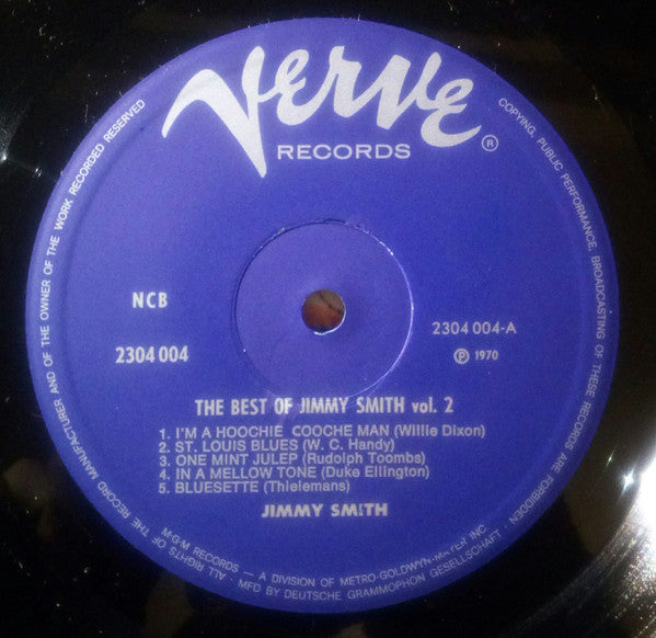 Jimmy Smith ~ The Best Of Jimmy Smith Vol. 2 (Vinyl) - Djungel & Jazz