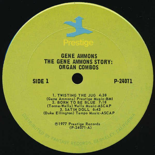 Gene Ammons ~ The Gene Ammons Story: Organ Combos (Vinyl) - Djungel & Jazz