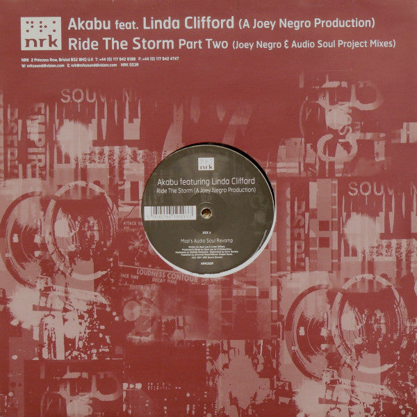 Akabu Featuring Linda Clifford : Ride The Storm Part Two (Joey Negro & Audio Soul Project Mixes) (12")