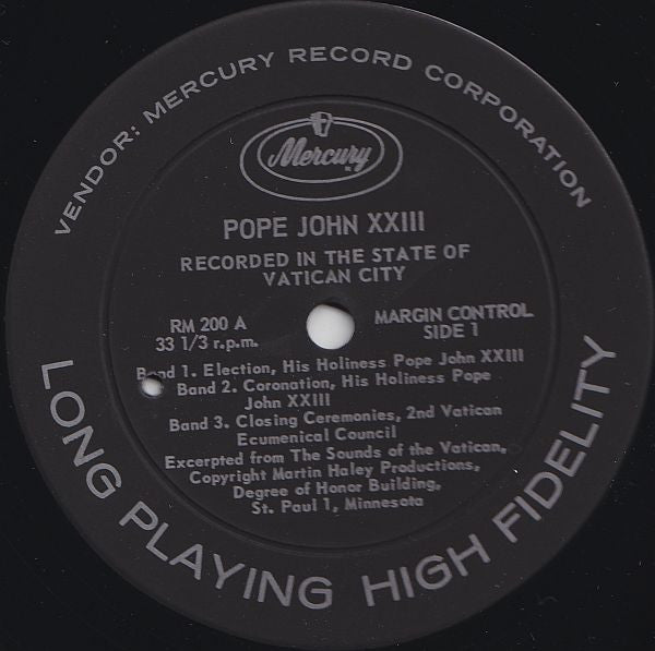Pope John XXIII ~ Pope John XXIII (Vinyl) - Djungel & Jazz