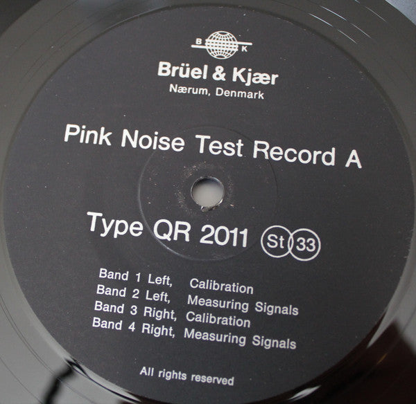 No Artist ~ Pink Noise Test Record (Vinyl) - Djungel & Jazz