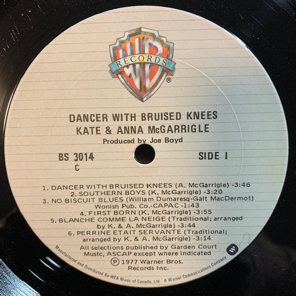 Kate & Anna McGarrigle : Dancer With Bruised Knees (LP, Album, RE)