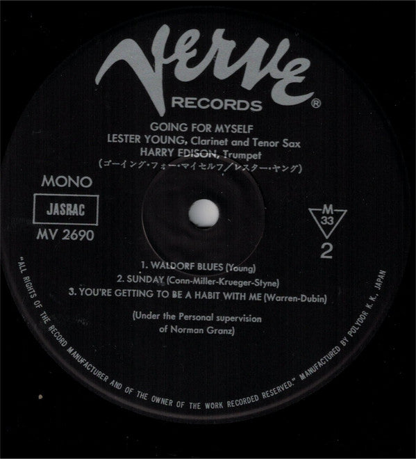 Harry Edison - Lester Young ~ Going For Myself... (Vinyl) - Djungel & Jazz
