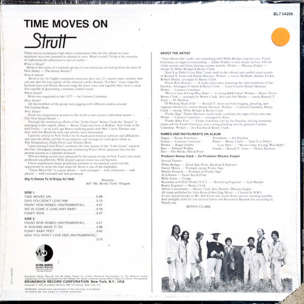 Strutt  ~ Time Moves On (Vinyl) - Djungel & Jazz