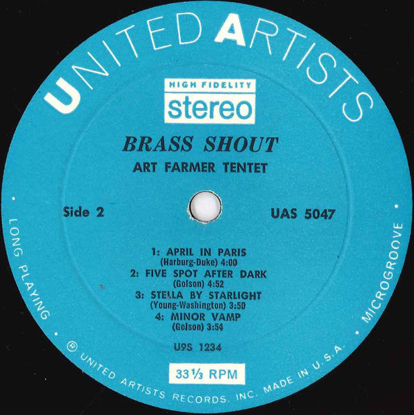 Art Farmer ~ Brass Shout (Vinyl) - Djungel & Jazz