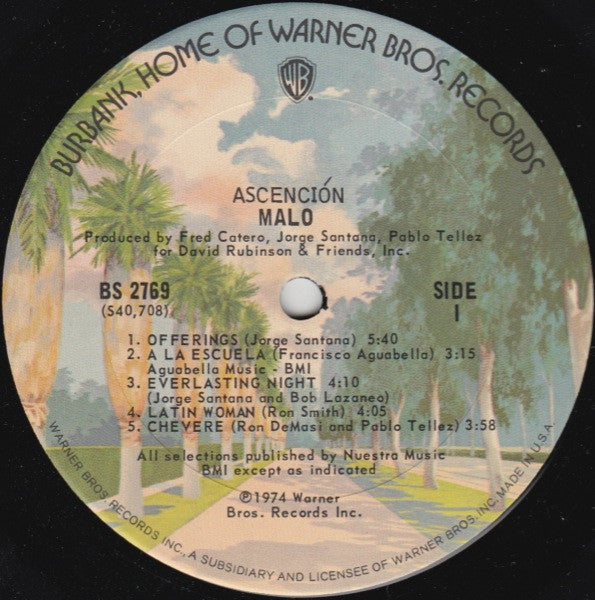 Malo  ~ Ascención (Vinyl) - Djungel & Jazz