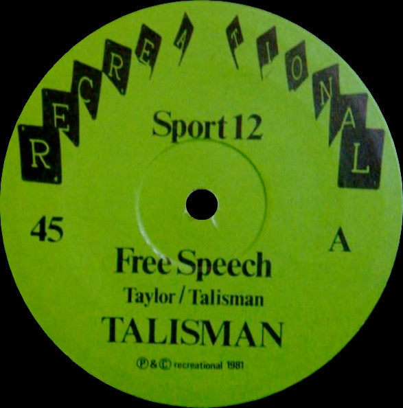 Talisman  ~ Dole Age / Free Speech (Extended Versions) (Vinyl) - Djungel & Jazz