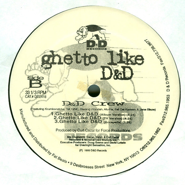 D & D Crew : Ghetto Like D&D (12")