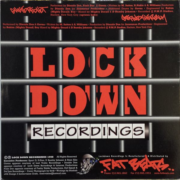 Diezzle Don, Funk Doc , And Govna ~ Ghetto Red Hot / Step Into The Realm (Vinyl) - Djungel & Jazz