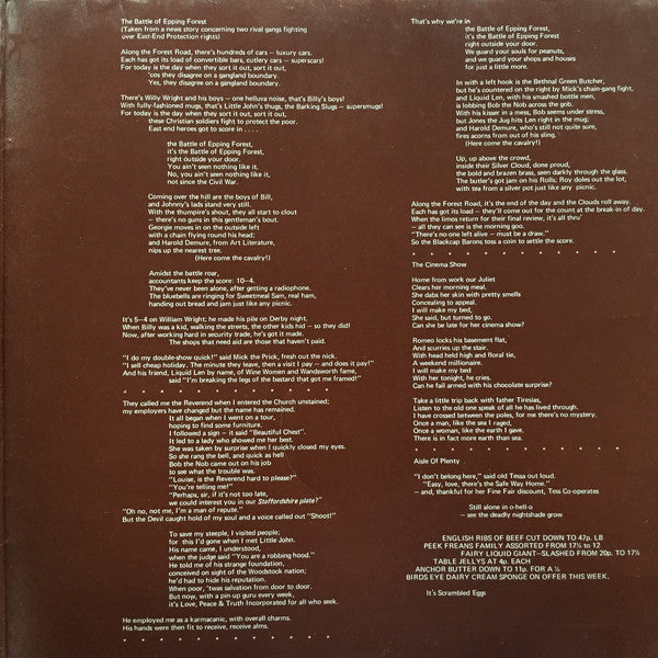 Genesis : Selling England By The Pound (LP, Album, Gat)