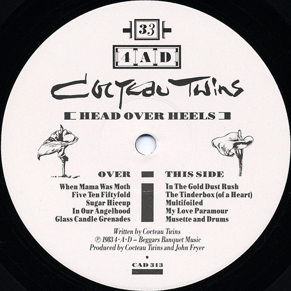 Cocteau Twins : Head Over Heels (LP, Album, Sat)
